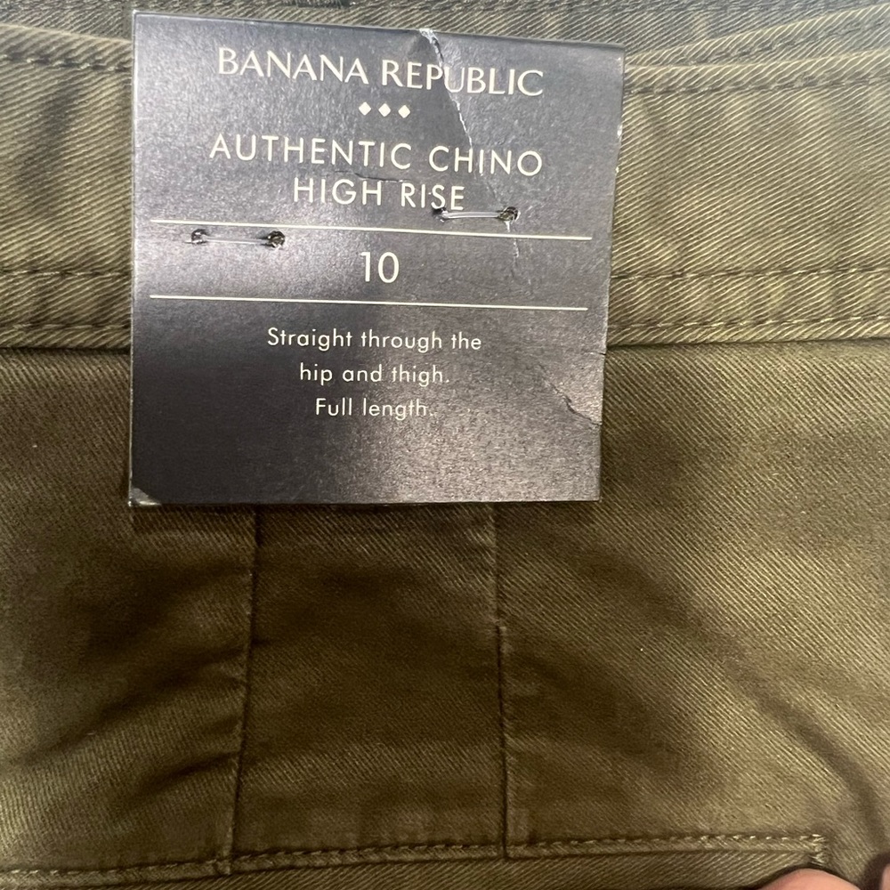 Banana Republic AUTHENTIC CHINO
HIGH RISE size 10
